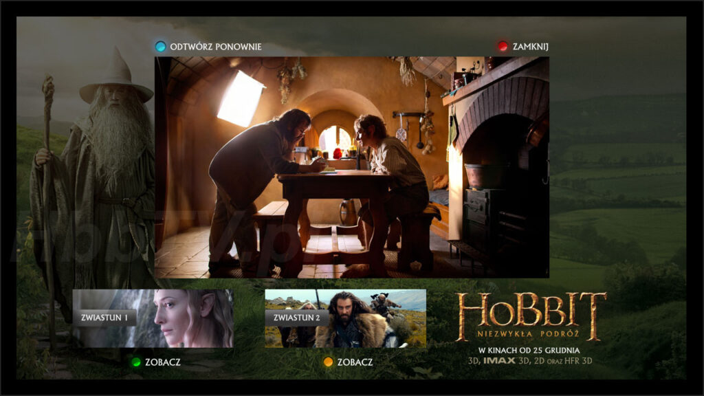Hobbit - reklama hybrydowa w HbbTV
