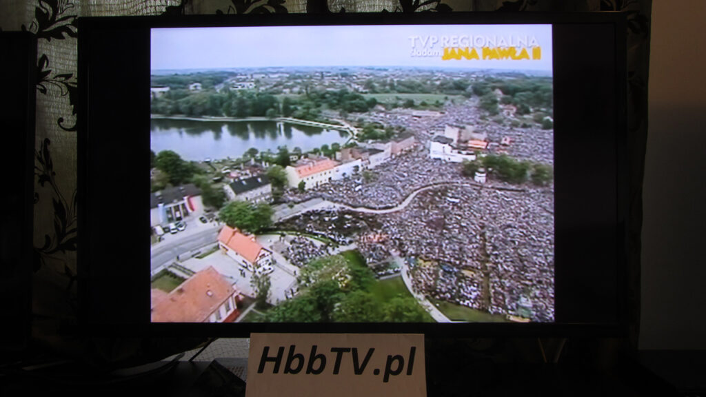 HbbTV - TVP Regionalna Śladami Jana Pawła II - streaming na pełnym ekranie